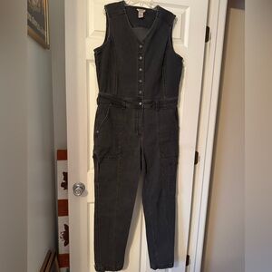 Duluth Trading Co Women's Black Denim Overalls